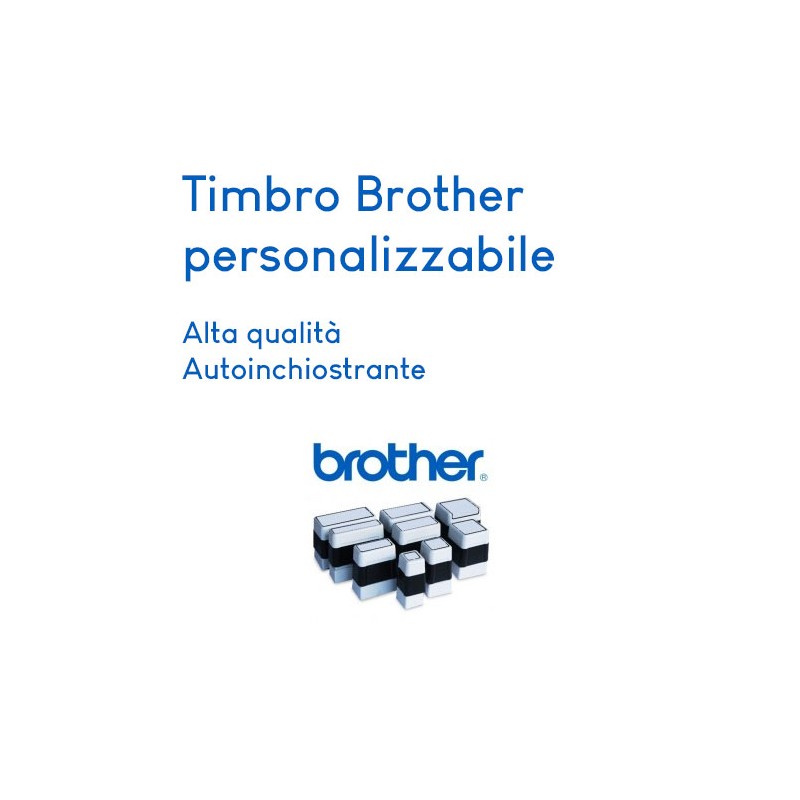14x38 mm - Timbro Brother - Nero