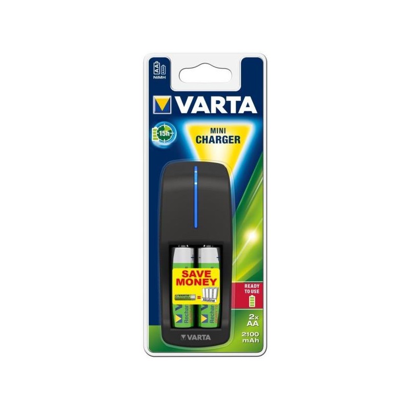Carica Batteria Varta con 2 batterie AA incluse - 57646101451