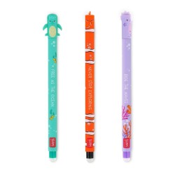 Under the Sea 2024 - Set di 3 Penne Gel Cancellabili LEGAMI - Erasable Pen VEPSET0007