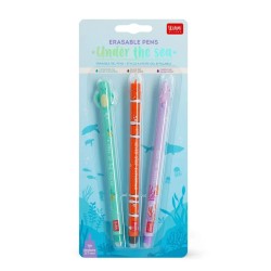 Under the Sea 2024 - Set di 3 Penne Gel Cancellabili LEGAMI - Erasable Pen VEPSET0007