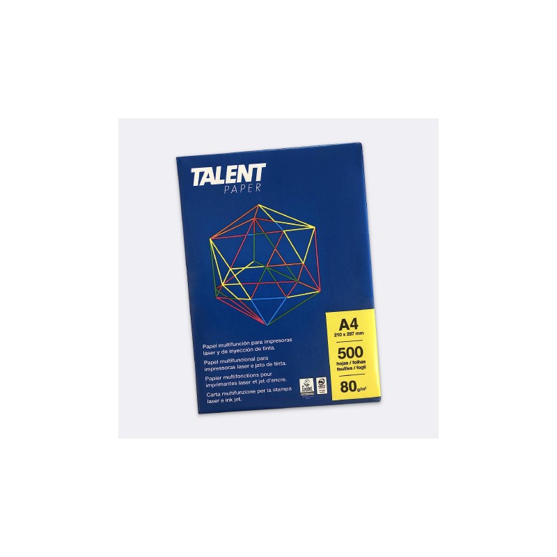 50 pezzi Talent A4 - 80 grammi - Risma carta 500 fogli bianchi - sostituisce Fabriano copy2