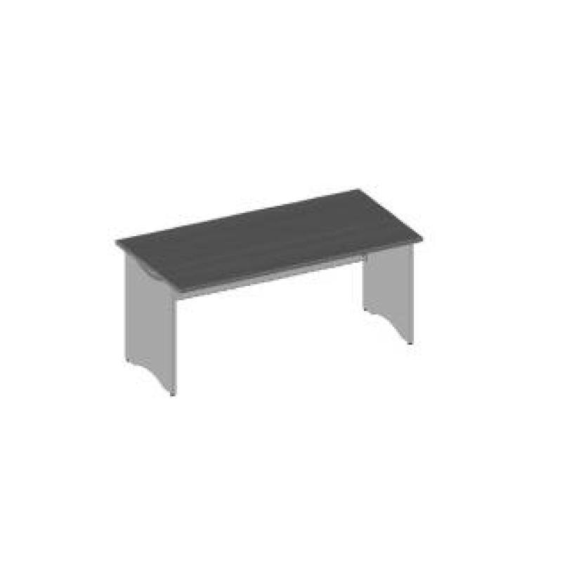 Scrivania IMO Basix 160x80 con gambe in legno – Design essenziale | Cod. BSX0025F