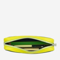 Portapenne Thani DuDu® in pelle – Astuccio compatto unisex - Mangrove/giallo - 534-1516-64