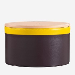 Barattolo portaoggetti in pelle Colorful - Kandinskij DUDU - Burgundy - 534-5001-11