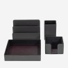 Set da scrivania in pelle Colorful DUDU - Desk set - Antracite - 534-1550-23