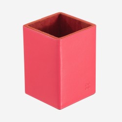 Set da scrivania in pelle Colorful DUDU - Desk set - Rosso Lampone - 534-1550-25