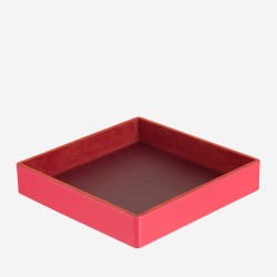 Set da scrivania in pelle Colorful DUDU - Desk set - Rosso Lampone - 534-1550-25