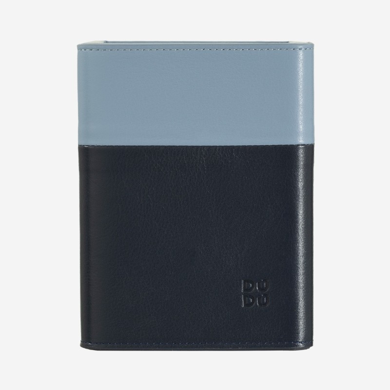 Portapenne da scrivania in pelle design Colorful - Pen Holder DUDU - Blu Navy - 534-5033-07