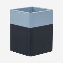 Portapenne da scrivania in pelle design Colorful - Pen Holder DUDU - Blu Navy - 534-5033-07