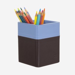 Portapenne da scrivania in pelle design Colorful - Pen Holder DUDU - Burgundy - 534-5033-11