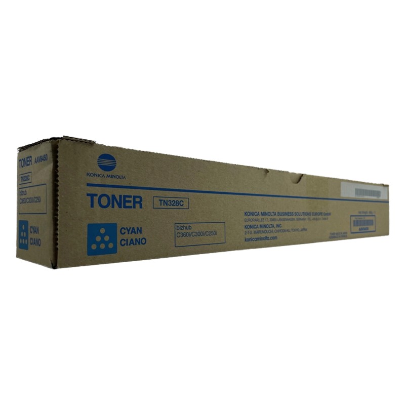 TN328C - Toner Ciano - Konica Minolta originale - AAV8450