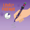 Halloween 2025 Penna Gel con Animaletto Decorativo Spider "Free Hugs" - Lovely Friends