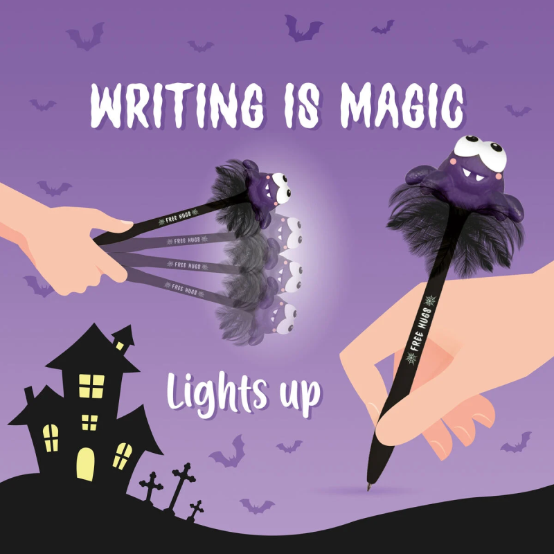 Halloween 2025 - Legami - Penna a Sfera Luminosa - Writing is Magic - VSPP0001