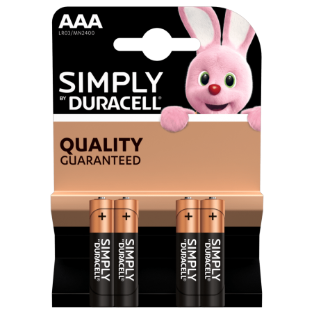 AAA Mini Stilo Duracell - confezione da 4 batterie