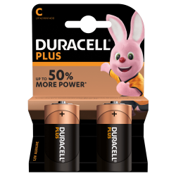 C Mezza Torcia Duracell - confezione da 2 batterie