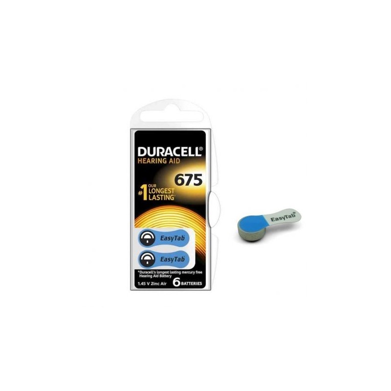675 Duracell - confezione da 6 batterie