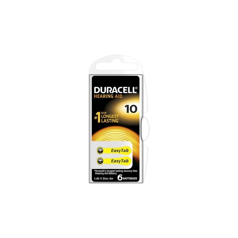 10 Duracell - confezione da 6 batterie
