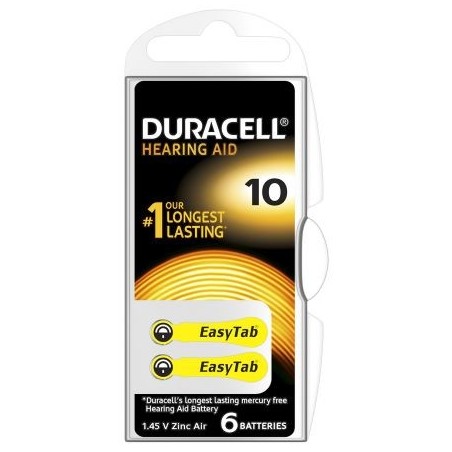 10 Duracell - confezione da 6 batterie