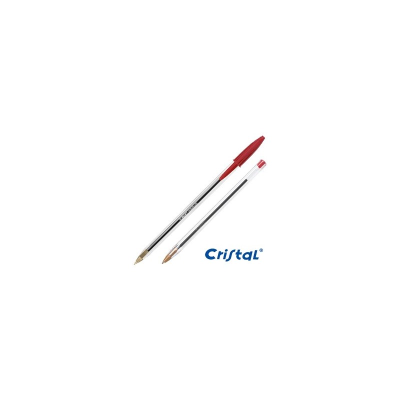 Rosso Bic Cristal Medium - Penna a sfera con punta 1.0