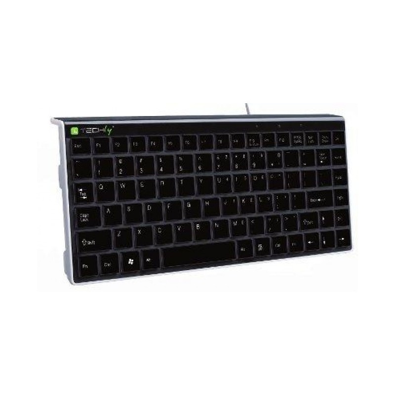 Mini tastiera Usb/Ps2 - Techly kb-100 nera