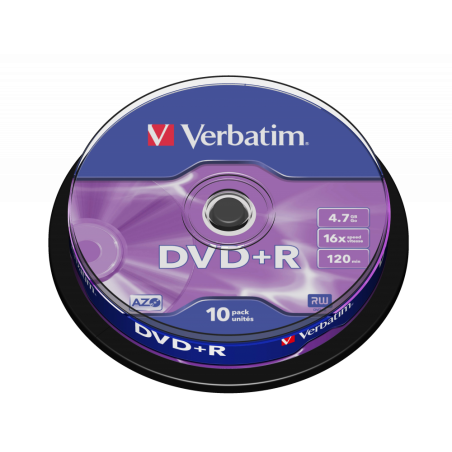 10 DVD+R Verbatim Scatola spindle senza custodia - 43498